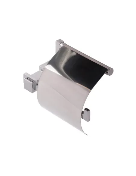 Тримач для туалетного паперу Kugu С5 511 з кришкою, латунь, хром - 6