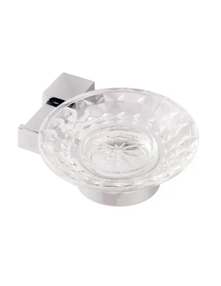 Мыльница Kugu С5 507 латунь, стекло, хром - 3