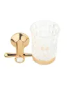 Стакан для ванной комнаты для зубных щеток Kugu Bavaria 306G навесной, стекло, золото - 2