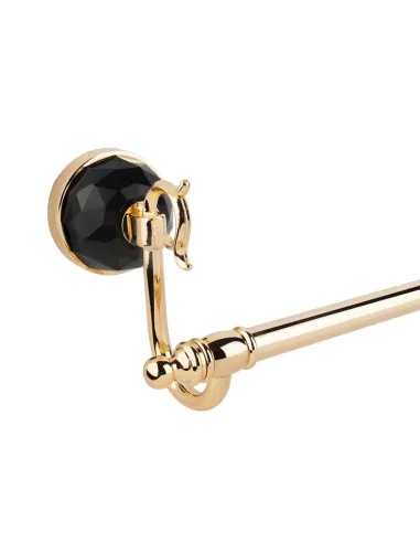 Полотенцедержатель Kugu Diamond 1101G латунь, золото - 5