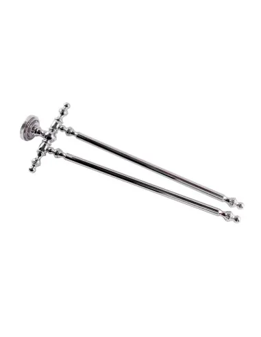 Рушникотримувач Kugu Eldorado 842C подвійний, латунь, хром - 2