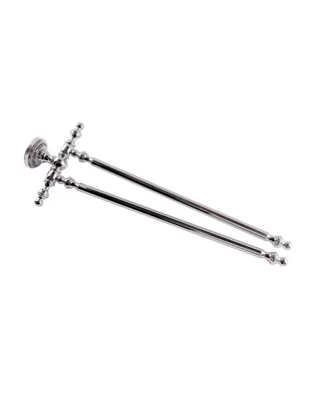 Рушникотримувач Kugu Eldorado 842C подвійний, латунь, хром - 2