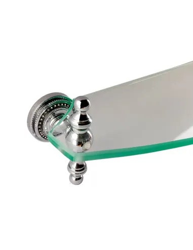 Полка для ванной Kugu Eldorado 803C хром, стекло - 4