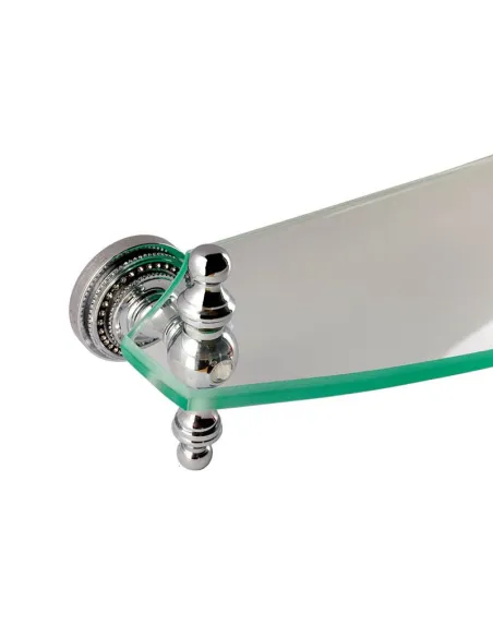 Полка для ванной Kugu Eldorado 803C хром, стекло - 4