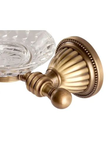 Мыльница Kugu Hestia antique 907A бронза, стекло - 4