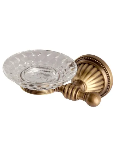 Мыльница Kugu Hestia antique 907A бронза, стекло - 5