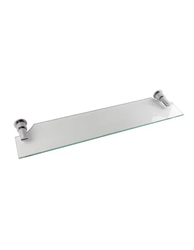 Полиця для ванної кімнати Kugu Eva 103 хром, скло - 3