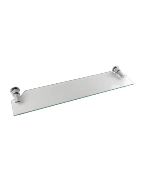 Полиця для ванної кімнати Kugu Eva 103 хром, скло - 3