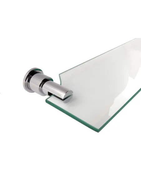 Полиця для ванної кімнати Kugu Eva 103 хром, скло - 5