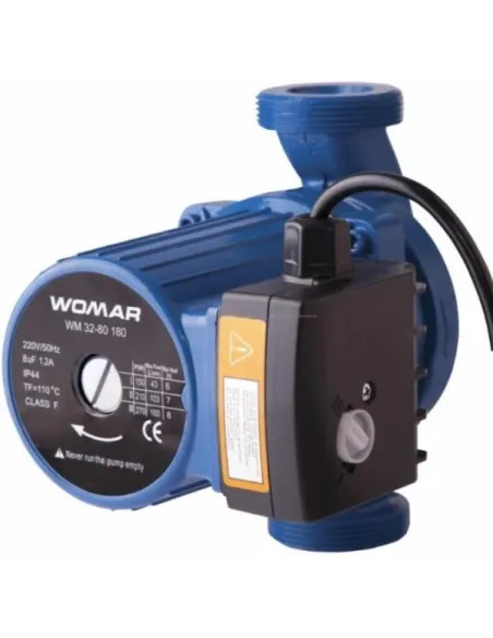 Циркуляционный насос Womar 32/80/180, гайки, кабель с вилкой - 1