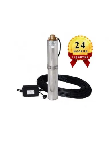 Центробежный скважинный насос Водолей БЦПЭ-0.5-63У, 1.27 кВт, кабель 63 метра - 3