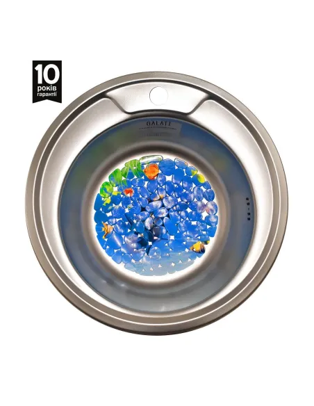 Мойка для кухни из нержавеющей стали круглая Romzha Sorin Eko Textura - 2