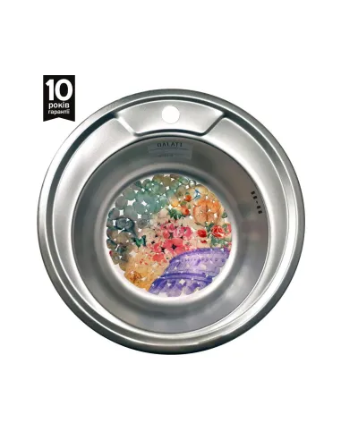 Мойка для кухни из нержавеющей стали круглая Romzha Sorin Satin - 5