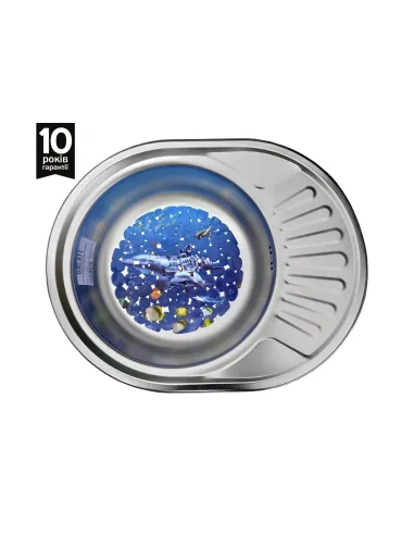 Мойка для кухни из нержавеющей стали овальная Romzha Taleyta Satin - 3