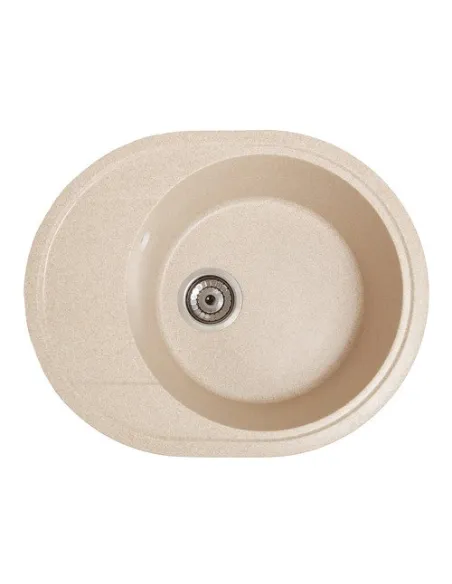 Мойка кухонная каменная овальная Romzha Voce Avena 501, 580х470х215 мм - 1