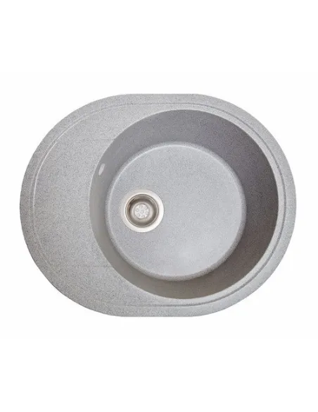 Мойка кухонная каменная овальная Romzha Voce Seda 601, 580х470х215 мм - 1