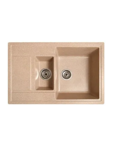 Мойка кухонная каменная прямоугольная Romzha Jorum 78D Piesok 301, 780x500x217 мм - 3