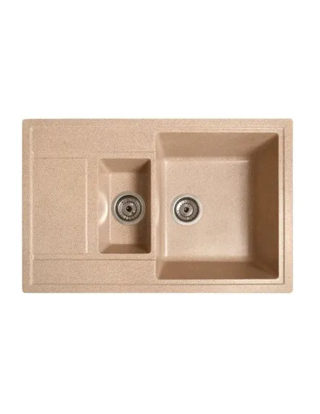 Мойка кухонная каменная прямоугольная Romzha Jorum 78D Piesok 301, 780x500x217 мм - 3