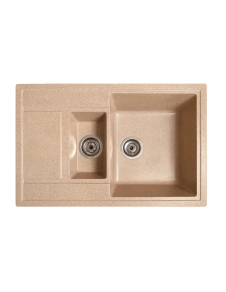 Мойка кухонная каменная прямоугольная Romzha Jorum 78D Piesok 301, 780x500x217 мм - 5