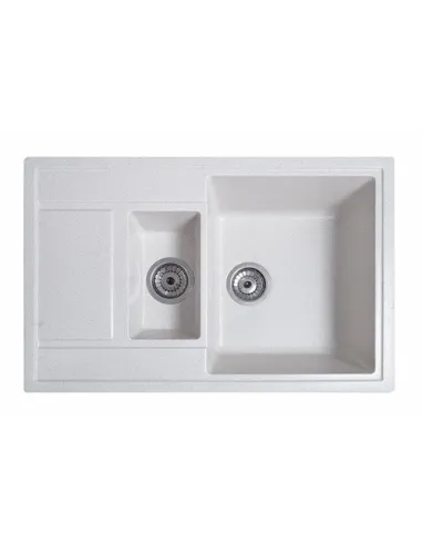 Мийка кухонна кам`яна прямокутна Romzha Jorum 78D Biela 101, 780x500x217 мм - 3