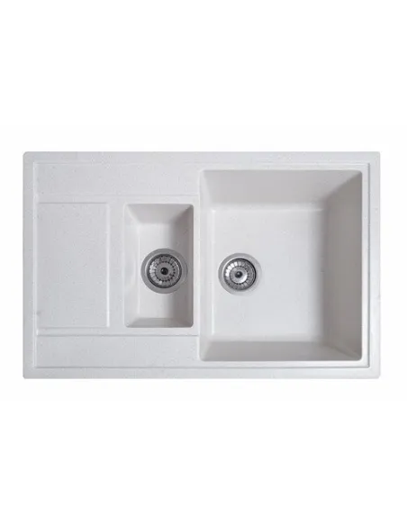 Мийка кухонна кам`яна прямокутна Romzha Jorum 78D Biela 101, 780x500x217 мм - 3