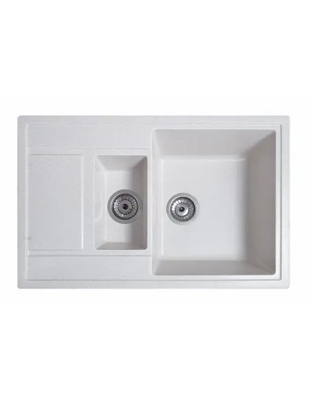 Мийка кухонна кам`яна прямокутна Romzha Jorum 78D Biela 101, 780x500x217 мм - 5