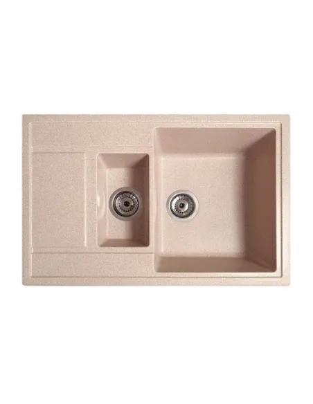 Мийка кухонна кам`яна прямокутна Romzha Jorum 78D Bezhvy 401, 780x500x217 мм - 3