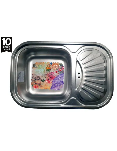 Мойка для кухни из нержавеющей стали прямоугольная Romzha Stelă Satin, 490х750х180 мм - 3