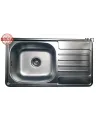 Мийка кухонна металева прямокутна Romzha Milana Textură, 420х760х180 мм - 3
