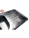 Мийка кухонна металева прямокутна Romzha Milana Textură, 420х760х180 мм - 5