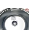 Мийка кухонна металева кругла Romzha Pula Textura, 430х430х170 мм - 9
