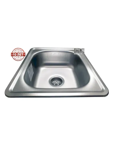 Мийка кухонна металева прямокутна Romzha Nicola Textura, 440х500х170 мм - 11