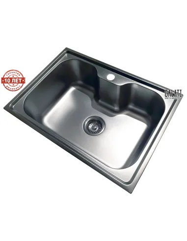 Мойка для кухни из нержавеющей стали прямоугольная Romzha Bella Satin, 430х600х200 мм - 8