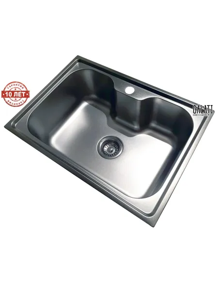 Мойка для кухни из нержавеющей стали прямоугольная Romzha Bella Satin, 430х600х200 мм - 8
