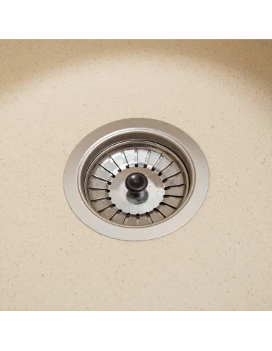 Мойка кухонная каменная круглая Romzha Eva Avena 501, 475x475x175 мм - 6