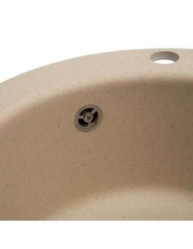 Мойка кухонная каменная круглая Romzha Eva Avena 501, 475x475x175 мм - 7