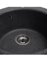 Мойка кухонная каменная круглая Romzha Eva Grafit 201, 475x475x175 мм - 9