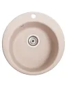 Мойка кухонная каменная круглая Romzha Eva Bezhvy 401, 475x475x175 мм - 5