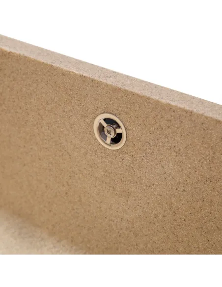 Мийка кухонна кам`яна квадратна Romzha Mira U-400 Piesok 301, 440x420x217 мм - 9