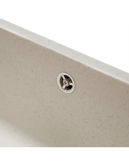 Мийка кухонна кам`яна квадратна Romzha Mira U-400 Biela 101, 440x420x217 мм - 10