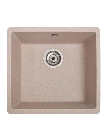 Мийка кухонна кам`яна квадратна Romzha Mira U-400 Bezhvy 401, 440x420x217 мм - 4