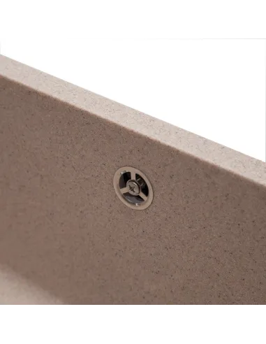 Мийка кухонна кам`яна квадратна Romzha Mira U-400 Bezhvy 401, 440x420x217 мм - 6