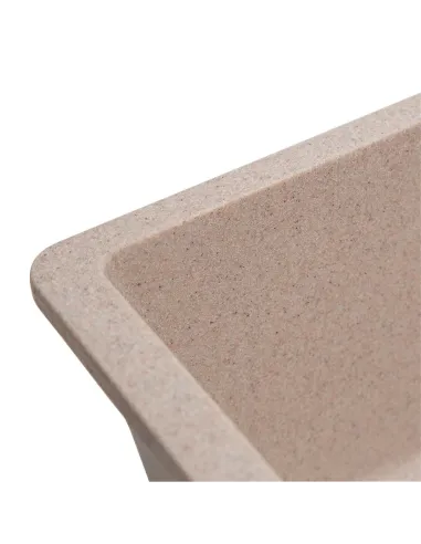 Мийка кухонна кам`яна квадратна Romzha Mira U-400 Bezhvy 401, 440x420x217 мм - 7