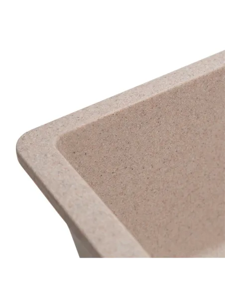 Мийка кухонна кам`яна квадратна Romzha Mira U-400 Bezhvy 401, 440x420x217 мм - 7