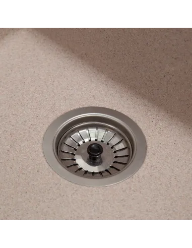 Мийка кухонна кам`яна квадратна Romzha Mira U-400 Bezhvy 401, 440x420x217 мм - 8