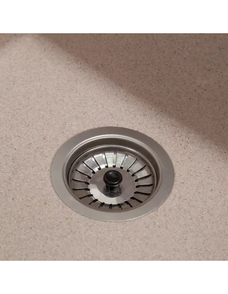 Мийка кухонна кам`яна квадратна Romzha Mira U-400 Bezhvy 401, 440x420x217 мм - 8