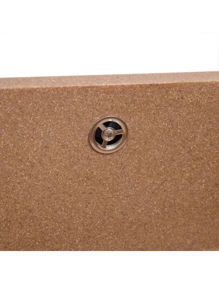 Мойка кухонная каменная квадратная Romzha Mira U-400 Teracota 701, 440x420x217 мм - 8