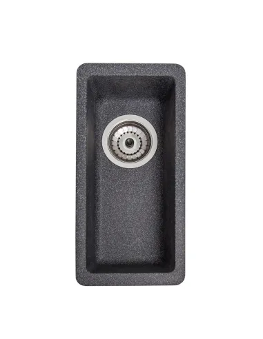 Мойка кухонная каменная прямоугольная Romzha Mira U-160 Grafit 201, 200x420x217 мм - 4