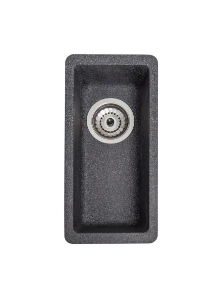 Мойка кухонная каменная прямоугольная Romzha Mira U-160 Grafit 201, 200x420x217 мм - 4