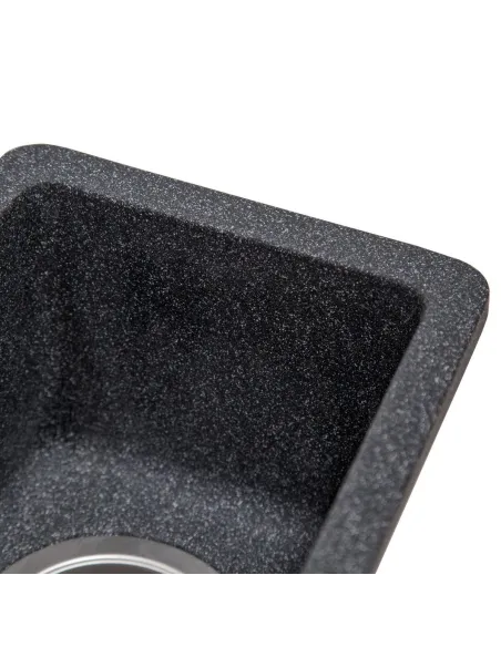 Мойка кухонная каменная прямоугольная Romzha Mira U-160 Grafit 201, 200x420x217 мм - 6